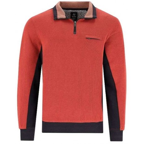 Sweat Hajo Polo Stay Fresh Rouge/Noir