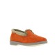 Pantoufle laine Femme Orange