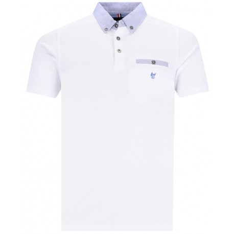 Polo Hajo Stay fresh Blanc