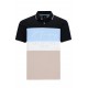 Polo Hajo Stay fresh - Beige Bleu