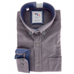 Chemise CapTen Flanelle Homme - Prune