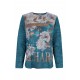 Pull Hajo "Joy Of Life" Fantaisie - Bleu Canard