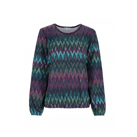 Pull Hajo "Joy Of Life" Fantaisie - Mauve Vert