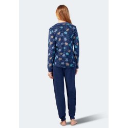 Pyjama Hajo Femme Fleuri éponge doux et chaud