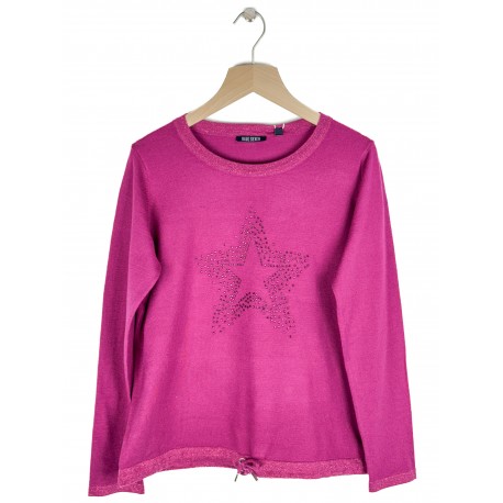 Pull Blue Seven Etoile Mauve