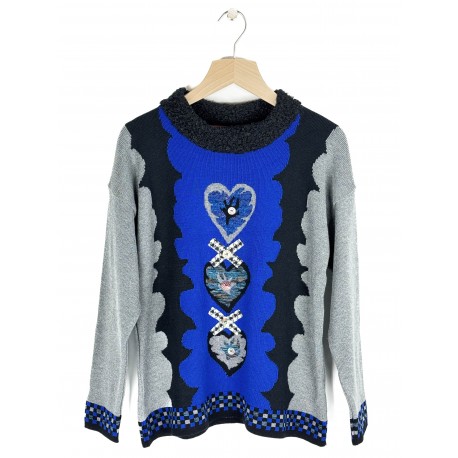 Pull Olivier Philips Coeur Bleu