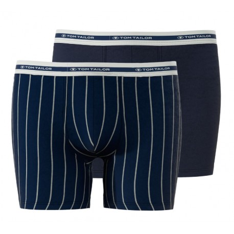 Boxer Pack X2 Tom Tailor Rayé Bleu / Blanc